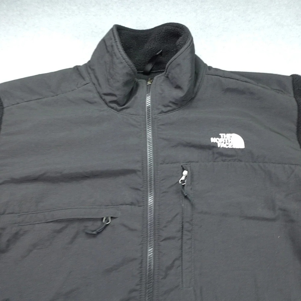The North‎ Face Jacket Mens XL Black Polartec Denali Fleece Full Zip T201 Hiking